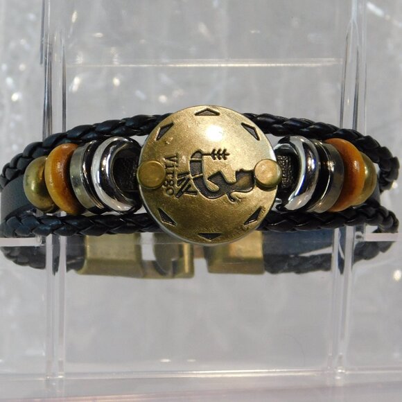 "Virgo" Leather Bracelet - Picture 2 of 11